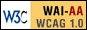 Esta web apoya las directrices para contenido accesible en la red, del World Wide Web Consortium, nivel doble-A